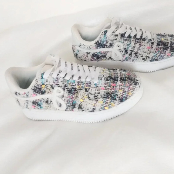 John Geiger GF-01*LIMITED EDITION*tweed boucle sneakers EUC - Picture 4 of 9